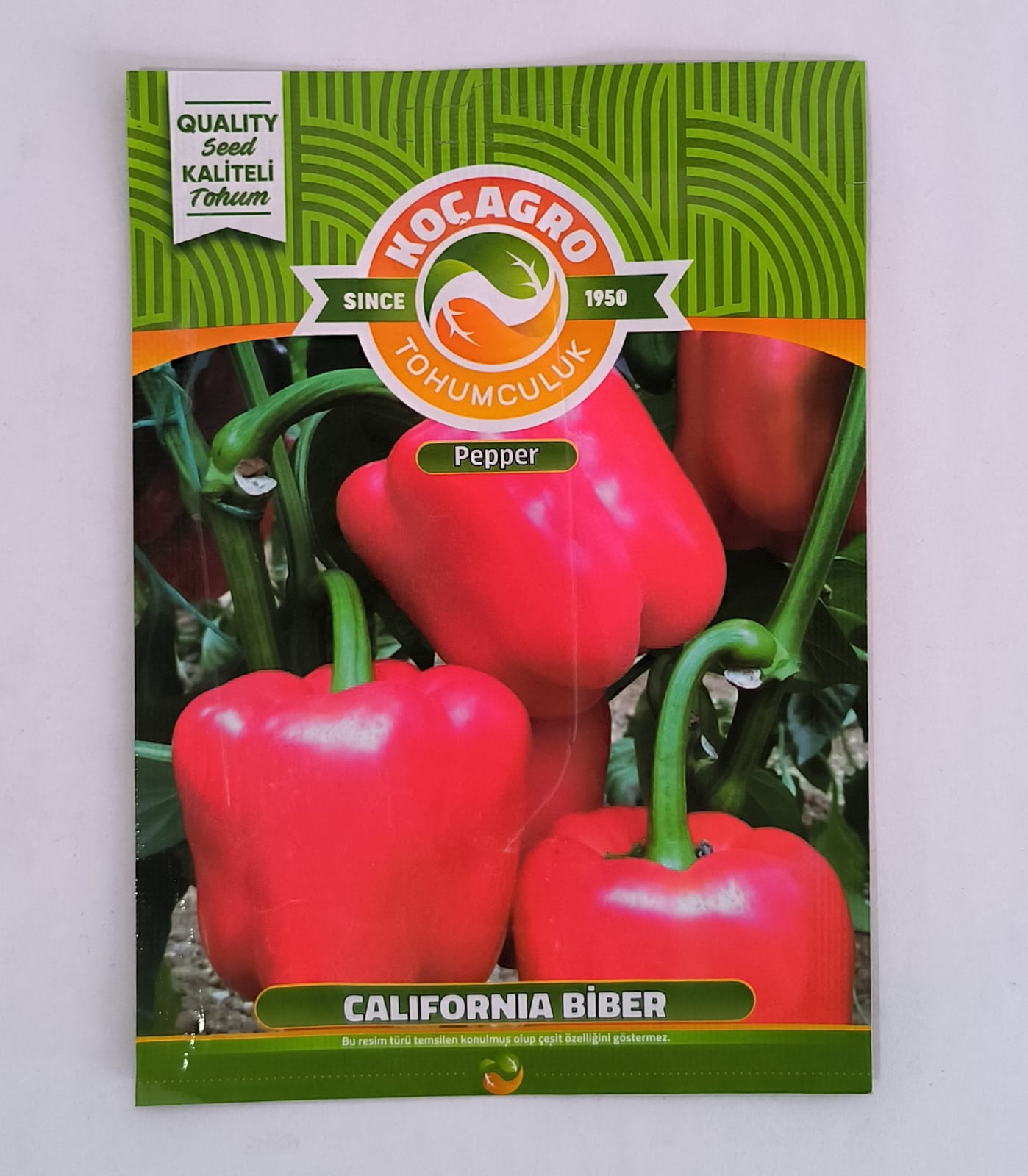 Kırmızı Kalifornia Biber Tohum
